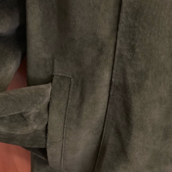X SOLD X Suede Jacket Deep Green๐ Large Excellent - Picture 4 of 8